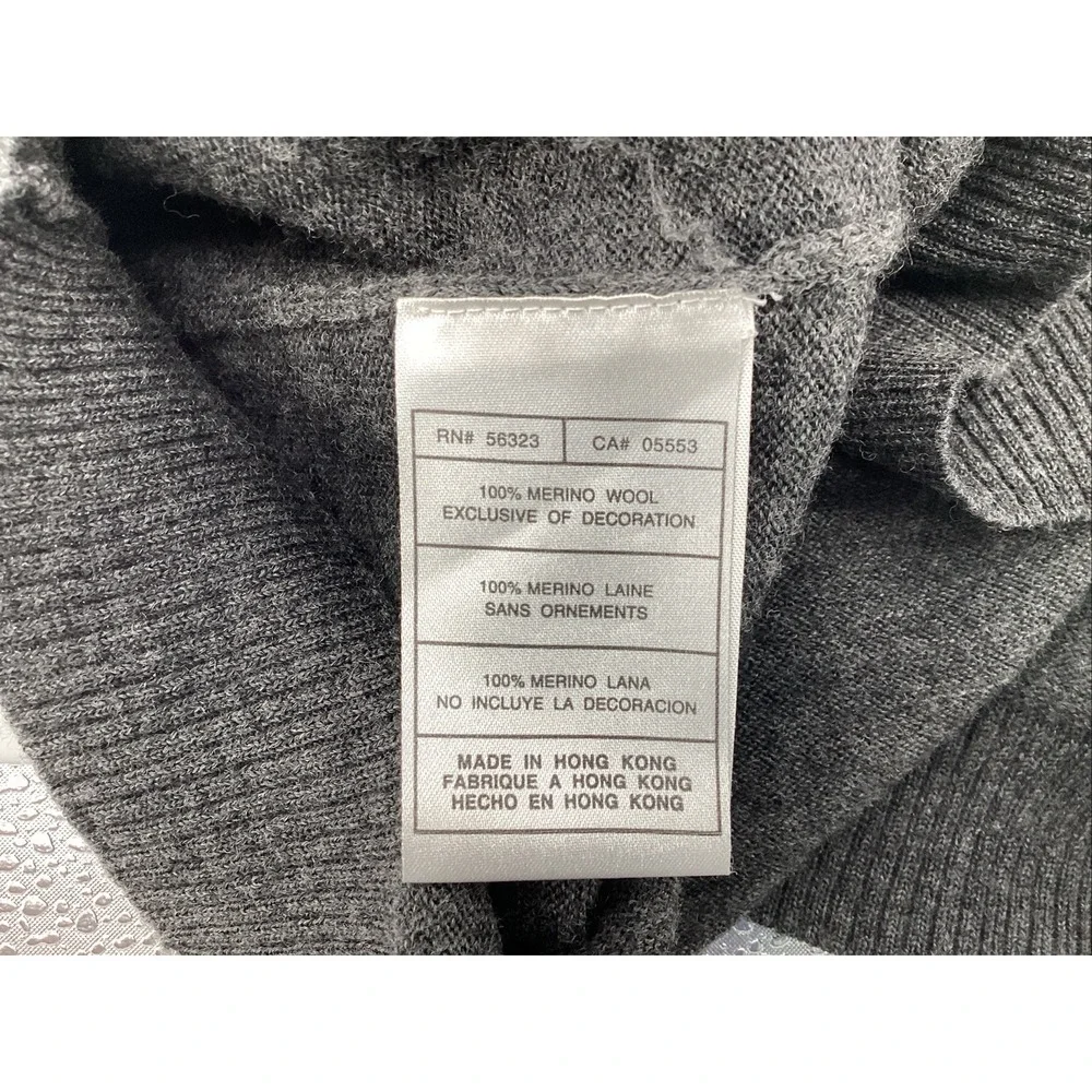 Nike Golf V-Neck 100% Merino Wool Knit Sweater Long Sleeve Men's Size Large VTG